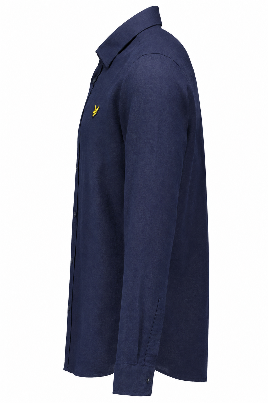 Long Sleeve Linen Blend Shirt